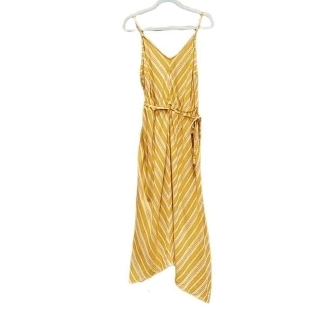 Xhilaration Mustard Spaghetti Strap Rayon Casual Beachy Midi Dress Size XL NWT